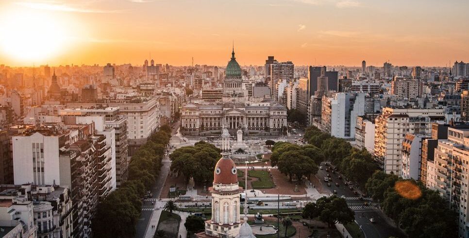 cityscape-green-dome-plaza-sunset
